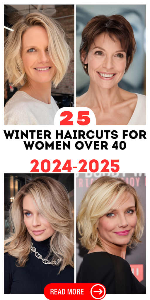 25 Trendige Winterfrisuren für Frauen über 40 im Jahr 2025 – Mittlere & Lange Styles