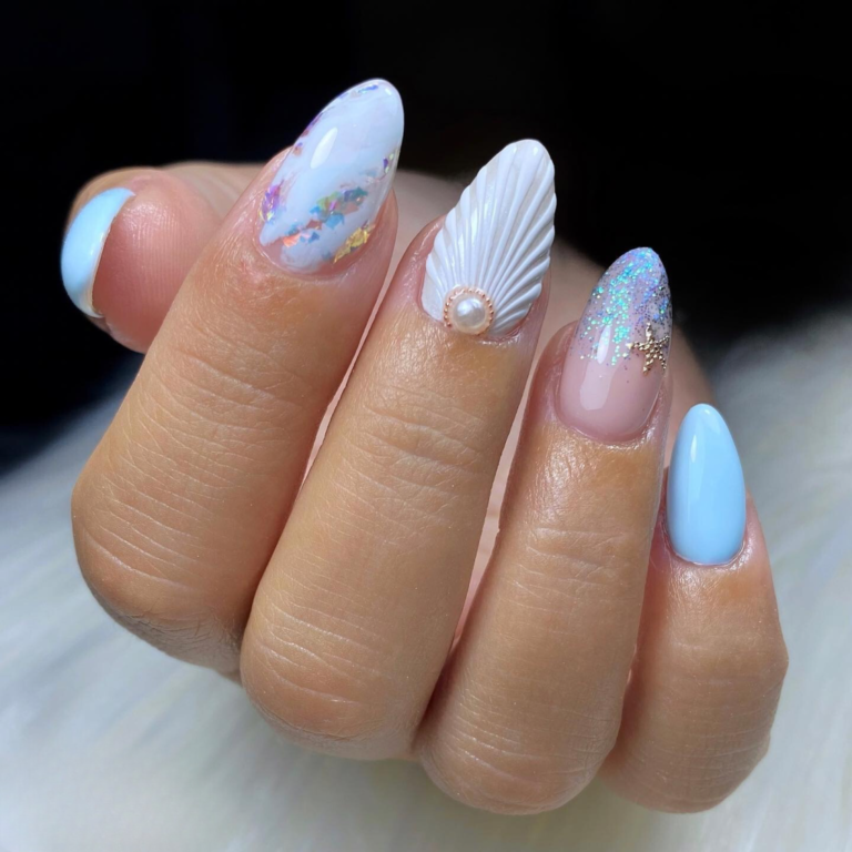 32 Meerjungfrau Nageldesign Ideen