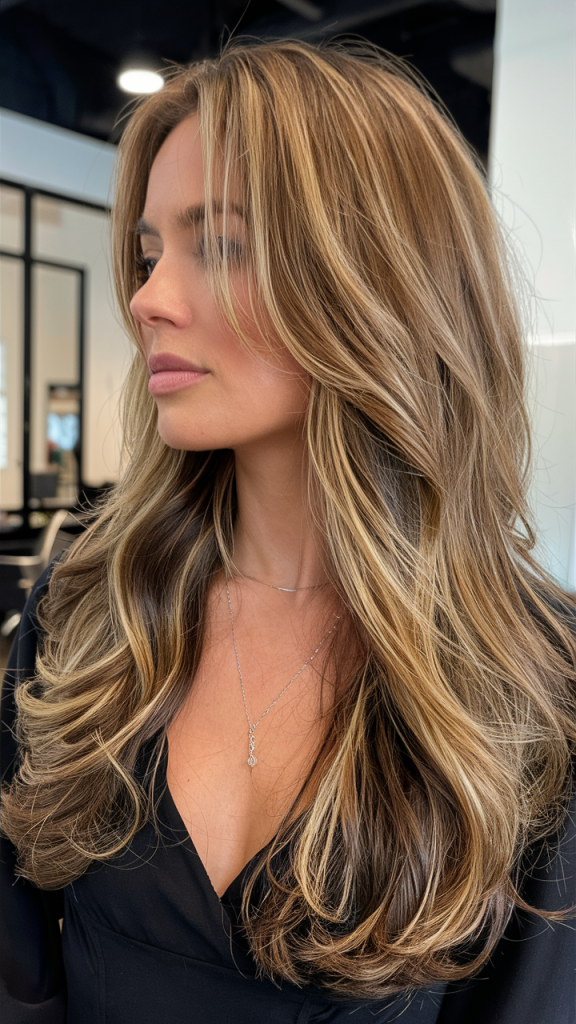 29 Trendige Balayage Layers 2025 Ideen: Blond, Brünett & Curtain Bangs Styles