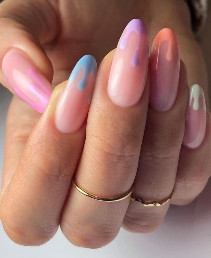 34 Pastell Nageldesigns für den Sommer
