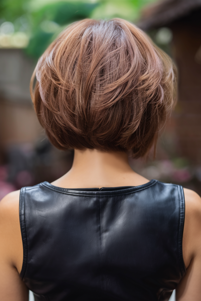28 Kurze, gestufte Bob-Frisuren Ideen für Frauen mit Pony, feinem & dickem Haar