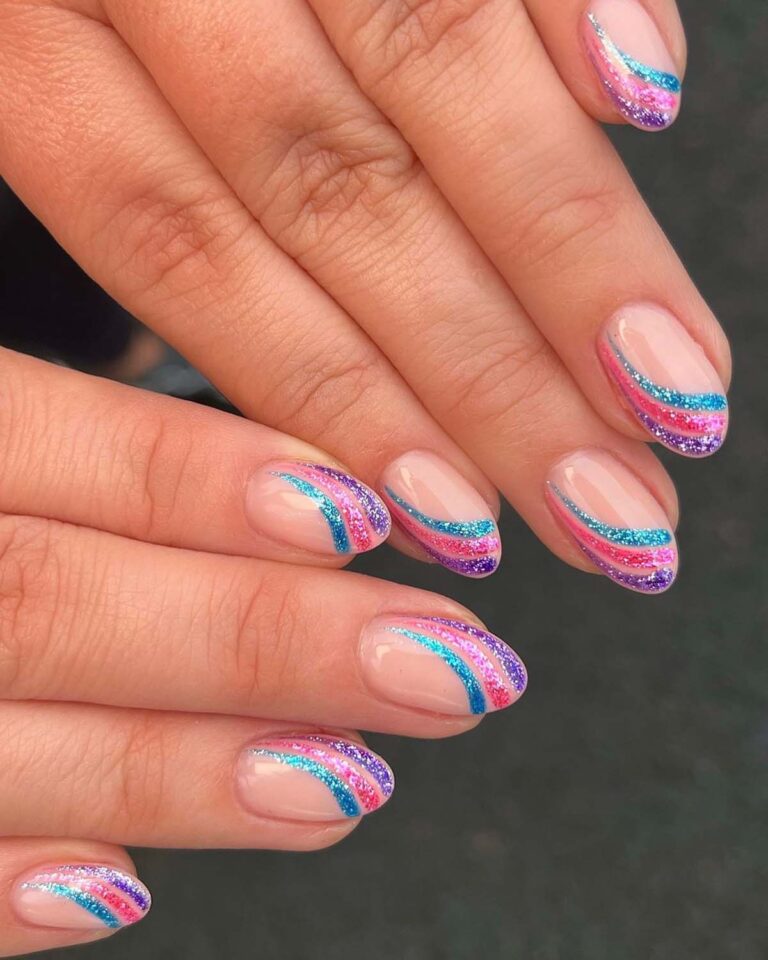 27 Glitzer Nageldesigns Sommerkollektion