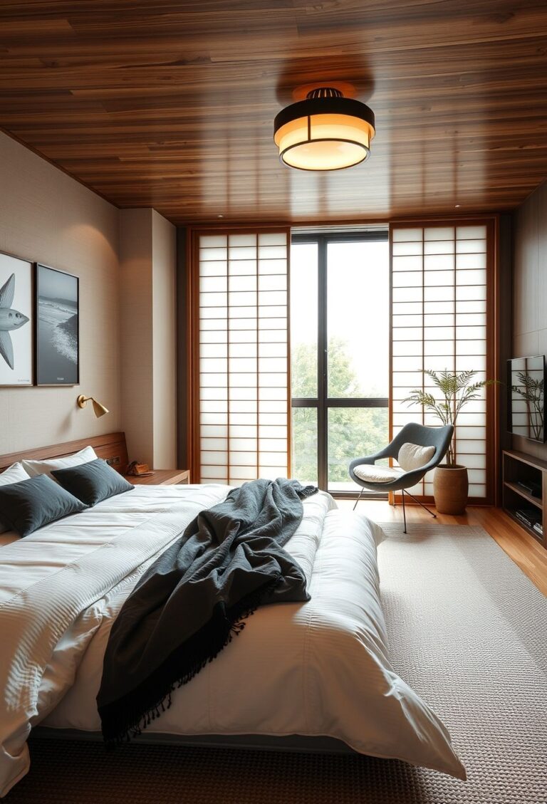 27 Japanische Schlafzimmer Design-Ideen